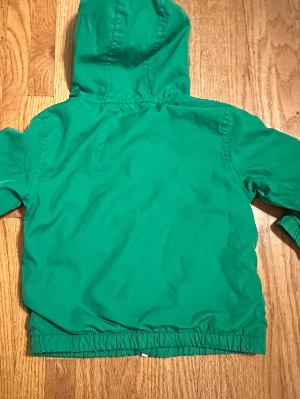 Gymboree Boys Green Hooded Windbreaker Jacket 12–24 Months